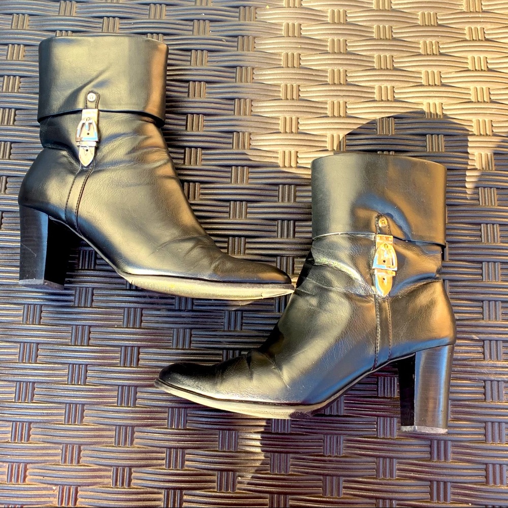 Black ankle boots